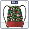 GYM BAG - ROSES AND LEAVES (PARADISE GARDEN) - sewing set