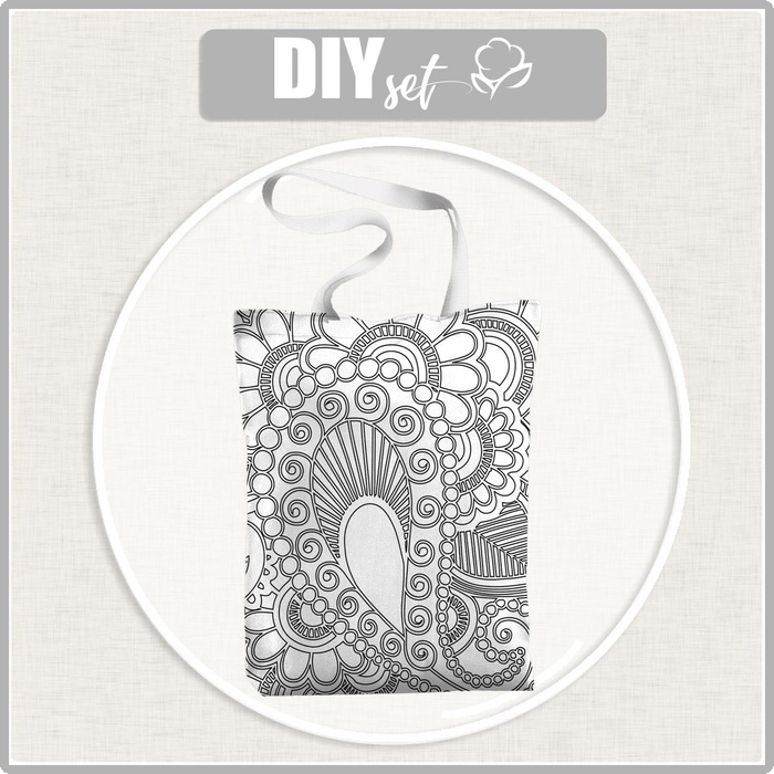 SHOPPER BAG - PAISLEY CONTUR - sewing set