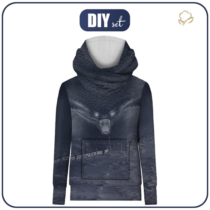 Unisex mikina s kapucí (HYDRA) - SNYKOSZ BESTIE - Sada šití 158/164