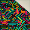 NEON ABSTRACT WZ.2- Upholstery velour 
