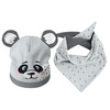DZIECIĘCA CZAPKA I CHUSTA (TEDDY) - PANDA AMELKA 48-50