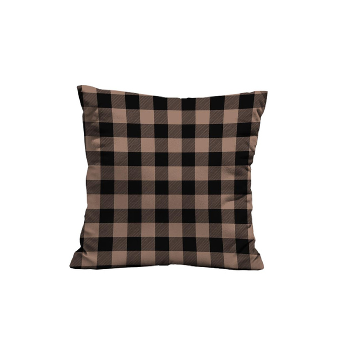 CHECK VICHY/ Mocha Mousse  - single jersey