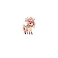 BABY PONY - PANEL (60cm x 50cm) SINGLE JERSEY