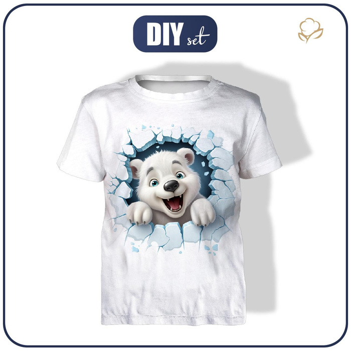 T-SHIRT DZIECIĘCY - HAPPY BEAR - zestaw do uszycia (140/146)