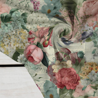 VINTAGE FLOWERS PAT. 16 - Crepe