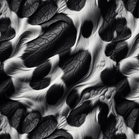 ANIMAL SKIN wz.1 - looped knit fabric with elastane ITY