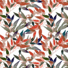 LEAVES pat. 1 (colorful) - Waterproof woven fabric