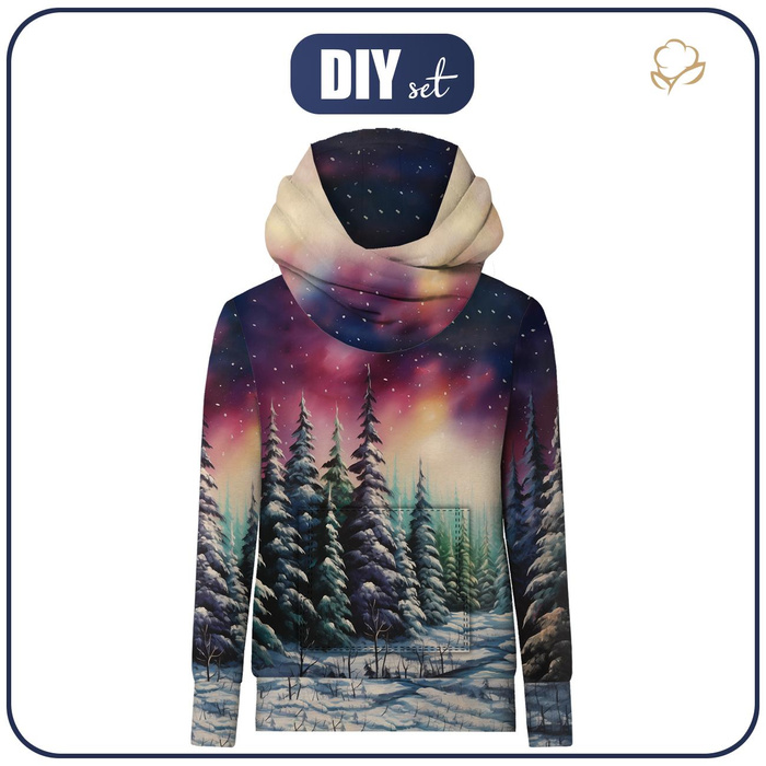 HYDROPHOBER HOODIE UNISEX - VINTAGE NORTH - Nähset