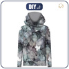 HYDROPHOBIC HOODIE UNISEX - ALCOHOL INK PAT. 4 - sewing set