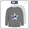 LONGSLEEVE -  POLICISTA / tmavě šedý - single jersey  (122/128)