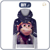 UNISEX HOODIE (HYDRA) - ANIMATED MONKEY - sewing set (122/128)