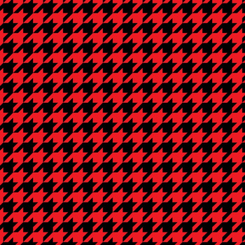 BLACK HOUNDSTOOTH / red