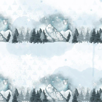 NIGHT (WINTER IN THE MOUNTAINS)- Upholstery velour