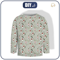 Longsleeve - DWARFS AND FERN (FOREST DWARFS) /LIGHT KHAKI - sewing set