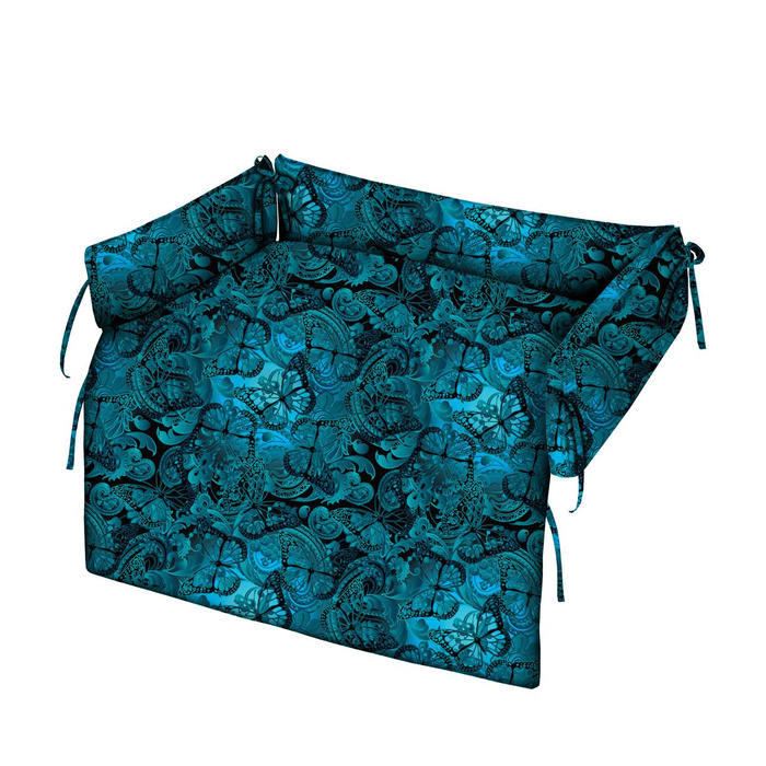 ANIMAL BED - LACE BUTTERFLIES / blue - sewing set - M