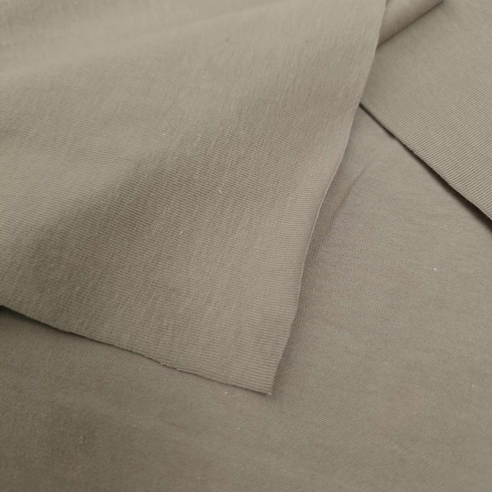 Single jersey mit elastan TE210 - GREIGE (D-113)