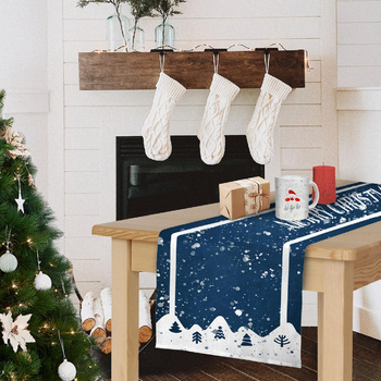 TABLE RUNNER PANEL - WINTER NIGHT   - sewing set