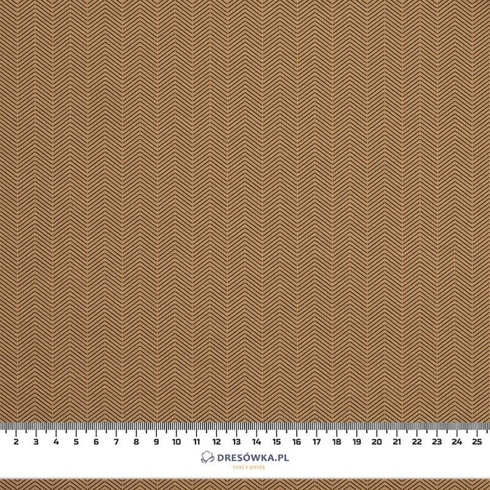 FISCHGRATMUSTER / NACHT RUF / B-03 - Kaffee