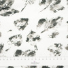 GREY LEAVES / white - looped knit SP250