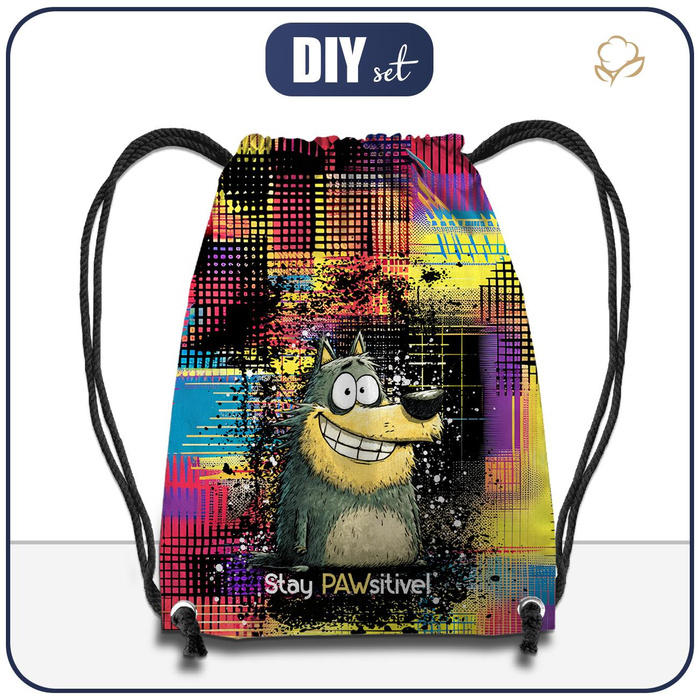 GYM BAG - WOLF HUNTER - sewing set