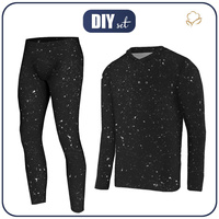 THERMO HERREN SET (STEVE) - BETON / schwarz - Nähset XXL