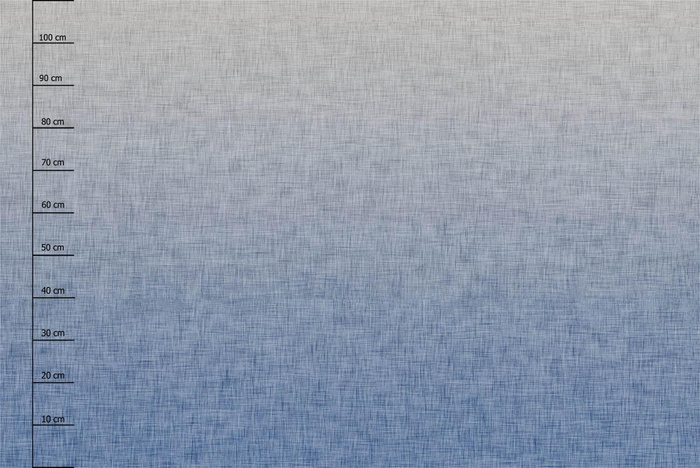 OMBRE / ACID WASH - niebieski (szary) - PANEL SINGLE JERSEY