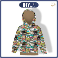 KID'S HOODIE (ALEX) - COMIC BOOK (colorful) - sewing set