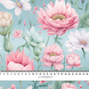FAIRY WORLD wz.11 (FLOWERS) - looped knit fabric