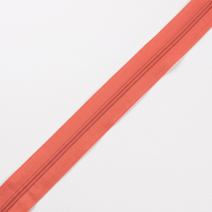 Stuha pro spirální zip 5 mm korálový - 136