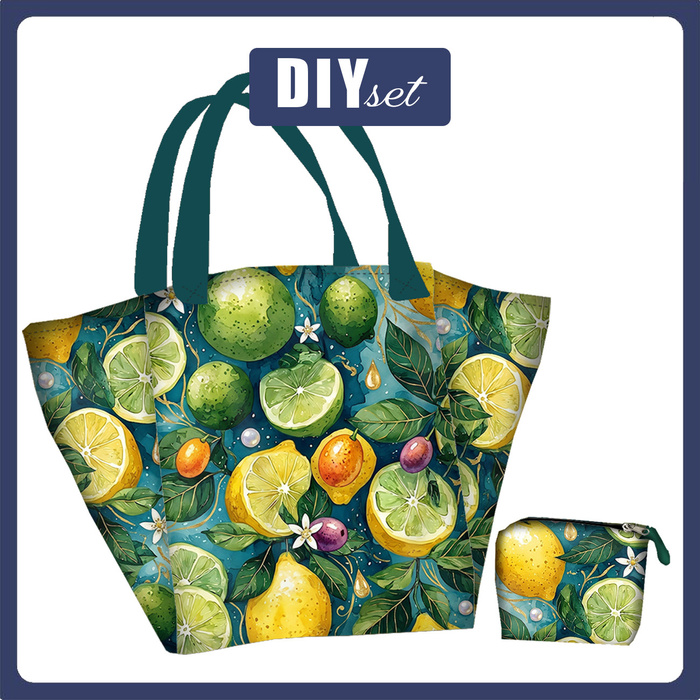XL Tasche mit Utensilientasche 2 in 1 - TUTTI FRUTTI WZ. 40 - Nähset
