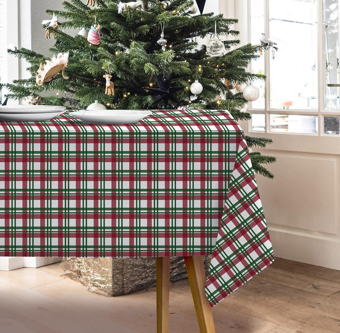 CHECK PAT. 1 / red - Woven Fabric for tablecloths