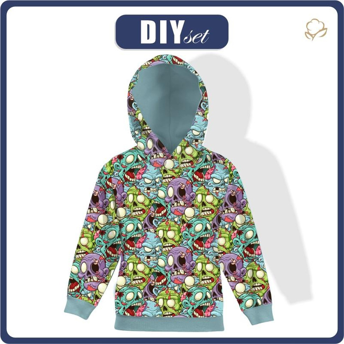 KINDER HOODIE (ALEX) - ZOMBIE - Sommersweat (110/116)