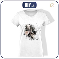 DAMEN T-SHIRT - BE FREE (BE YOURSELF) - Single Jersey
