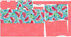 XL bag with in-bag pouch 2 in 1 - Tutti Frutti wz.4 - sewing set