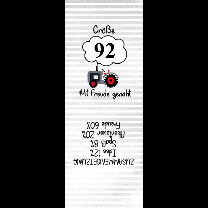 Wszywka chłopięca "TRAKTOR" DE - rozmiar 146 - Komplet 9 szt 