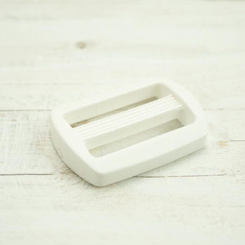 Plastic adjusting buckle B 20 mm - white