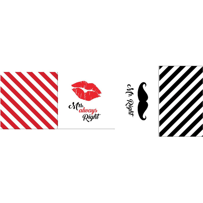 OZDOBNÉ POLŠTÁŘE - MRS. ALWAYS RIGHT / MR. RIGHT