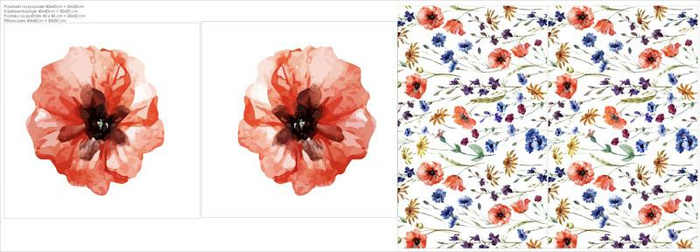 DECORATIVE PILOWS - FIELD FLOWERS