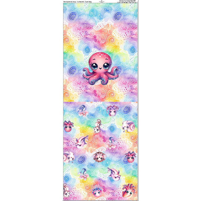 GYM BAG - OCTOPUS (SEA ANIMALS pat. 3) - big