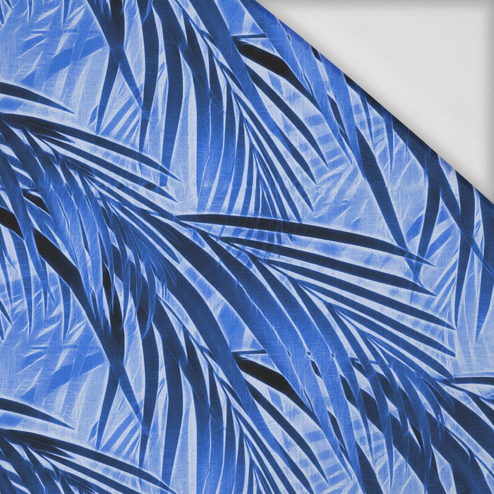 PALM LEAVES pat. 1 (classic blue) - Viscose jersey