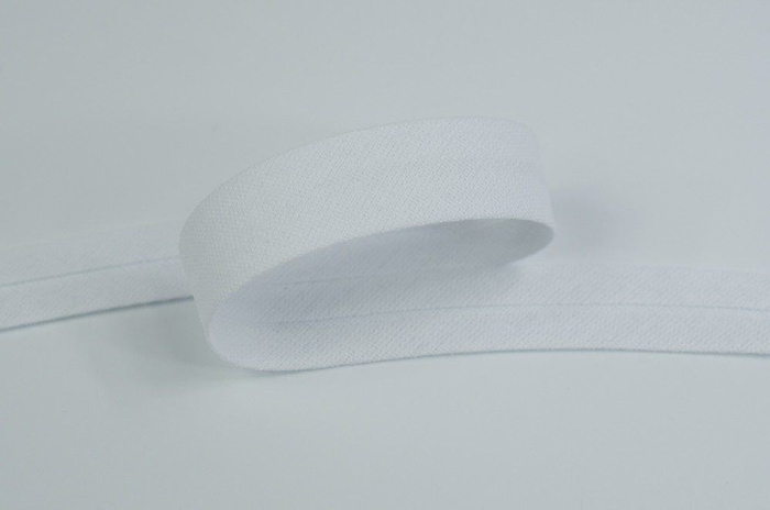 Lemovka bavlněná 15mm- bílá