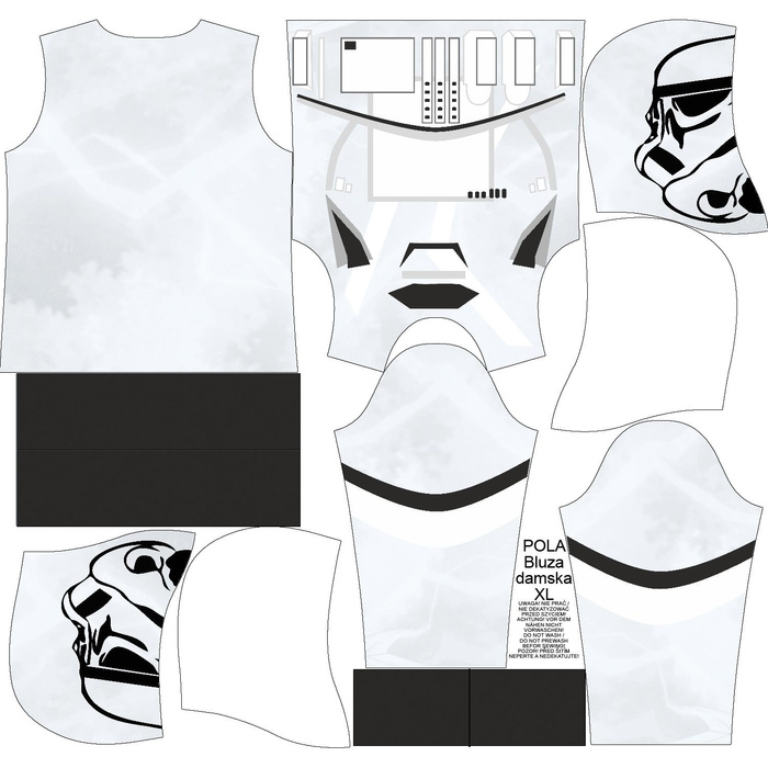 STORMTROOPER’S HOODIE (POLA) - looped knit fabric - XXXL