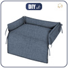 ANIMAL BED - LINEN / jeans - sewing set - L