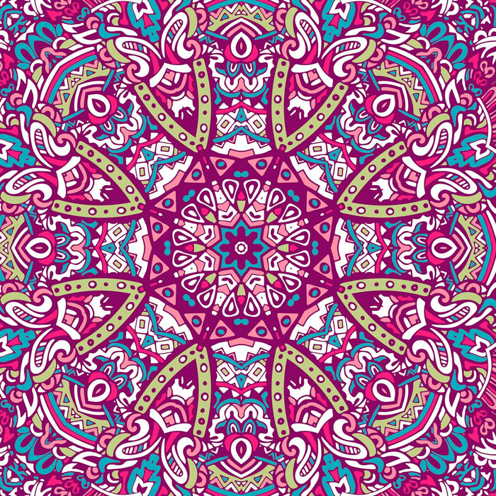 BUNTE MANDALA m. 3 - Viskose Jersey