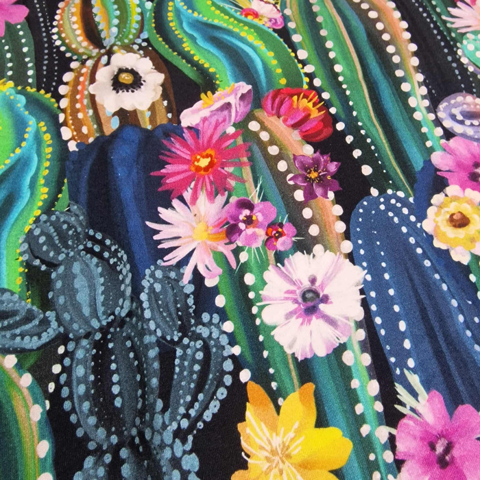 BLOOMING CACTI - single jersey