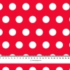 RED POLKA DOTS - Minky plyš
