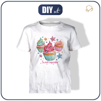 T-SHIRT DZIECIĘCY - SWEETS WZ.6 - zestaw do uszycia (140/146)