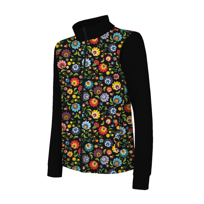 LOWICZ FOLKLORE / schwarz - leichte Maschenware angeraut