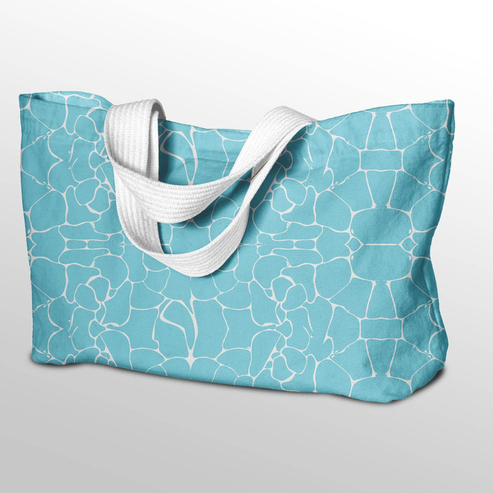 WATER WORLD (BACKGROUND) / aqua - Viscose jersey