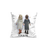 KISSEN 45x45 - YOU & ME / girls - Panama 220g - Nähset